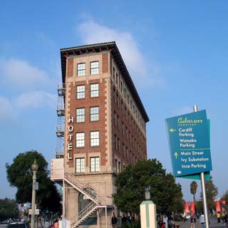 Culver Hotel in Culver City. Hotel reservations for Culver City, Sony Studios, Corporate Pointe and Los Angeles. [Photo Credit: LAtourist.com]