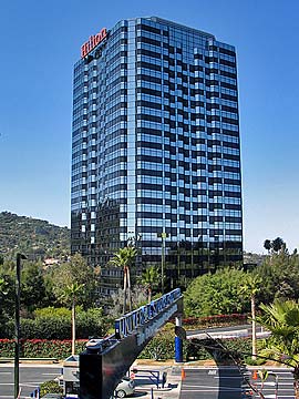Hilton Universal City. Online Reservations for Hotels near Universal Studios in Los Angeles and CityWalk Hollywood. [Photo Credit: LAtourist.com]