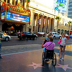 Accessibility for Hollywood Boulevard in Los Angeles, California. [Photo Credit: LAtourist.com]