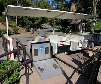 Wheelchair Access to Shuttle at L.A. Zoo. [Photo Credit: LAtourist.com]