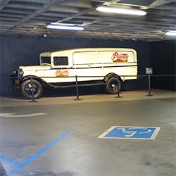 Accessible parking at The Petersen auto museum. [Photo Credit: LAtourist.com]