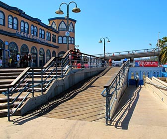 Ramps at the Santa Monica Pier, near the Carousel and the Aquarium. [Photo Credit: LAtourist.com]