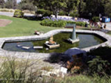 A sculpture on the grounds of Greystone Mansion in Beverly Hills