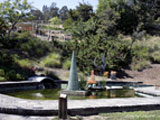 A sculpture on the grounds of Greystone Mansion in Beverly Hills