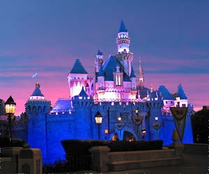 Sleeping Beauty Castle at Disneyland, along with a little PhotoShop magic ;-). [Photo Credit: LAtourist.com]