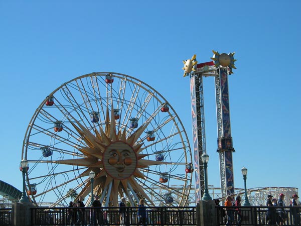 Sun Wheel in Paradise Gardens Park at California Adventure