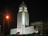 L.A. City Hall at Night, 200 N Spring St, Los Angeles, CA 90012 [the public entrance is at 201 North Main Street] 