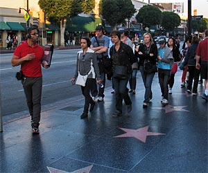 Red Line Walking Tour on Hollywood Boulevard. [Photo Credit: LAtourist.com]