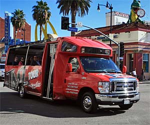 TMZ Tour on Hollywood Boulevard. [Photo Credit: LAtourist.com]