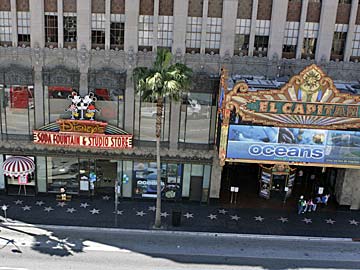 Disney Store and El Capitan Theatre on Hollywood Boulevard. [Photo Credit: LAtourist.com]