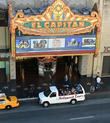 Hollywood Exchange tour company on Hollywood Boulevard. [Photo Credit: LAtourist.com]