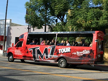 TMZ Hollywood celebrity Tours, operated by StarLine. [Photo Credit: LAtourist.com]