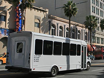 LA City Tour bus on Hollywood Boulevard. [Photo Credit: LAtourist.com]