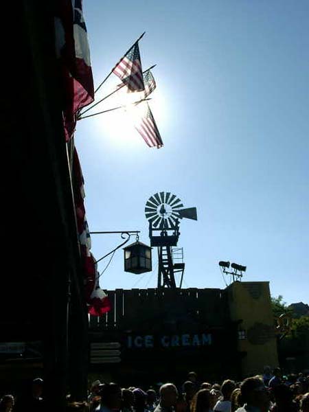 Flags at Knott's Berry Farm
