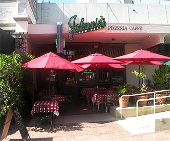 Johnnies Pizzeria at Museum Square, Miracle Mile in Los Angeles. [Photo Credit: LAtourist.com]