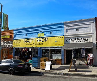 Thrift Shops, Antique Stores and Vintage Clothing at Little Ethiopia on Fairfax Avenue in Los Angeles. [Photo Credit: LAtourist.com]