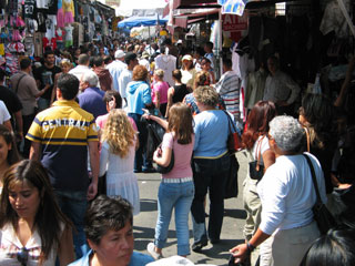 Santee Alley in the Fashion District of Downtown Los Angeles. [Photo Credit: LAtourist.com]