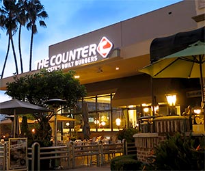 The Counter at Museum Square, Museum Row on the Miracle Mile. The Counter makes signature gourmet burgers, or you can customize it just the way you want. There are choices for vegetarians and vegans too! [Photo Credit: LAtourist.com]
