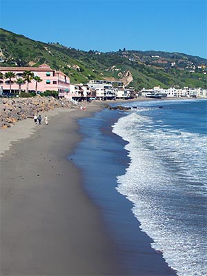 Malibu Coastline on the Pacific Ocean, near Los Angeles. [Photo Credit: LAtourist.com]