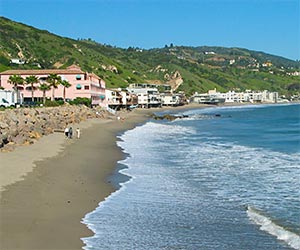 Malibu Coastline on the Pacific Ocean, near Los Angeles. [Photo Credit: LAtourist.com]