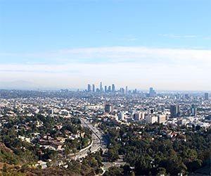 View of Hollywood and Downtown L.A. at Hollywood Bowl Overlook. [Photo Credit: LAtourist.com]