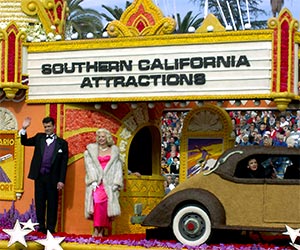 Southern California Tourist Attractions Rose Parade Float. [Photo Credit: LAtourist.com]