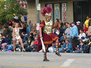 Member of the USC Marching Band at the Tournament of Roses Parade in Pasadena. [Photo Credit: LAtourist.com]