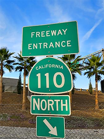 110 Freeway Onramp in Downtown Los Angeles. [Photo Credit: LAtourist.com]