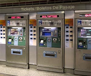 Ticket Vending Machine at a Metro Train Station. [Photo Credit: LAtourist.com]
