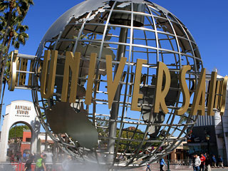 Globe near the entrance at Universal Studios, Hollywood. [Photo Credit: LAtourist.com]